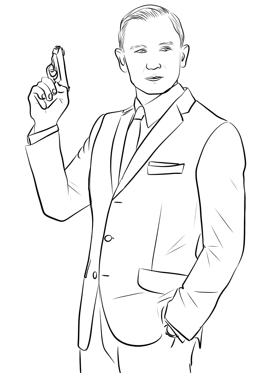 kolorowanka James Bond 007