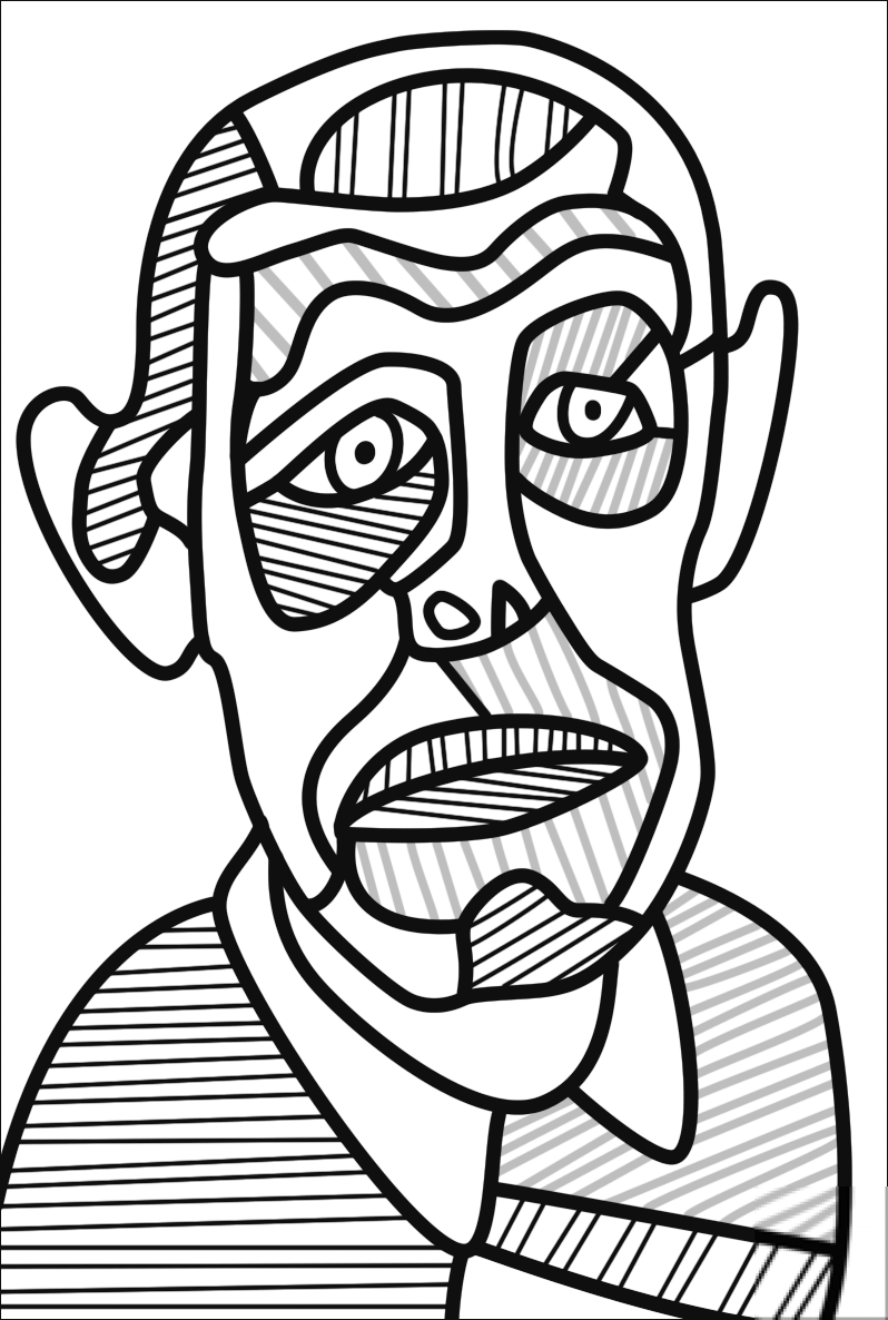 kolorowanka Jean Dubuffet