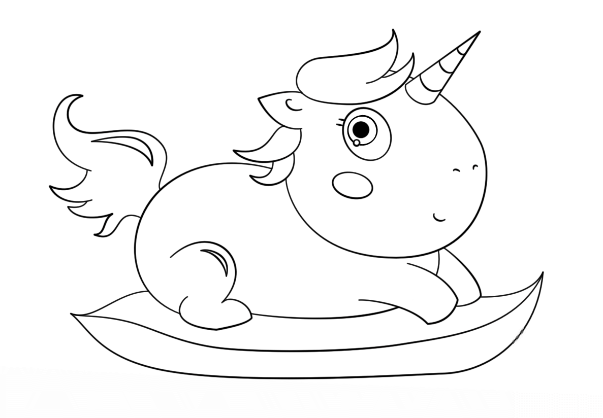 Młodziutki jednorożec z Chibi