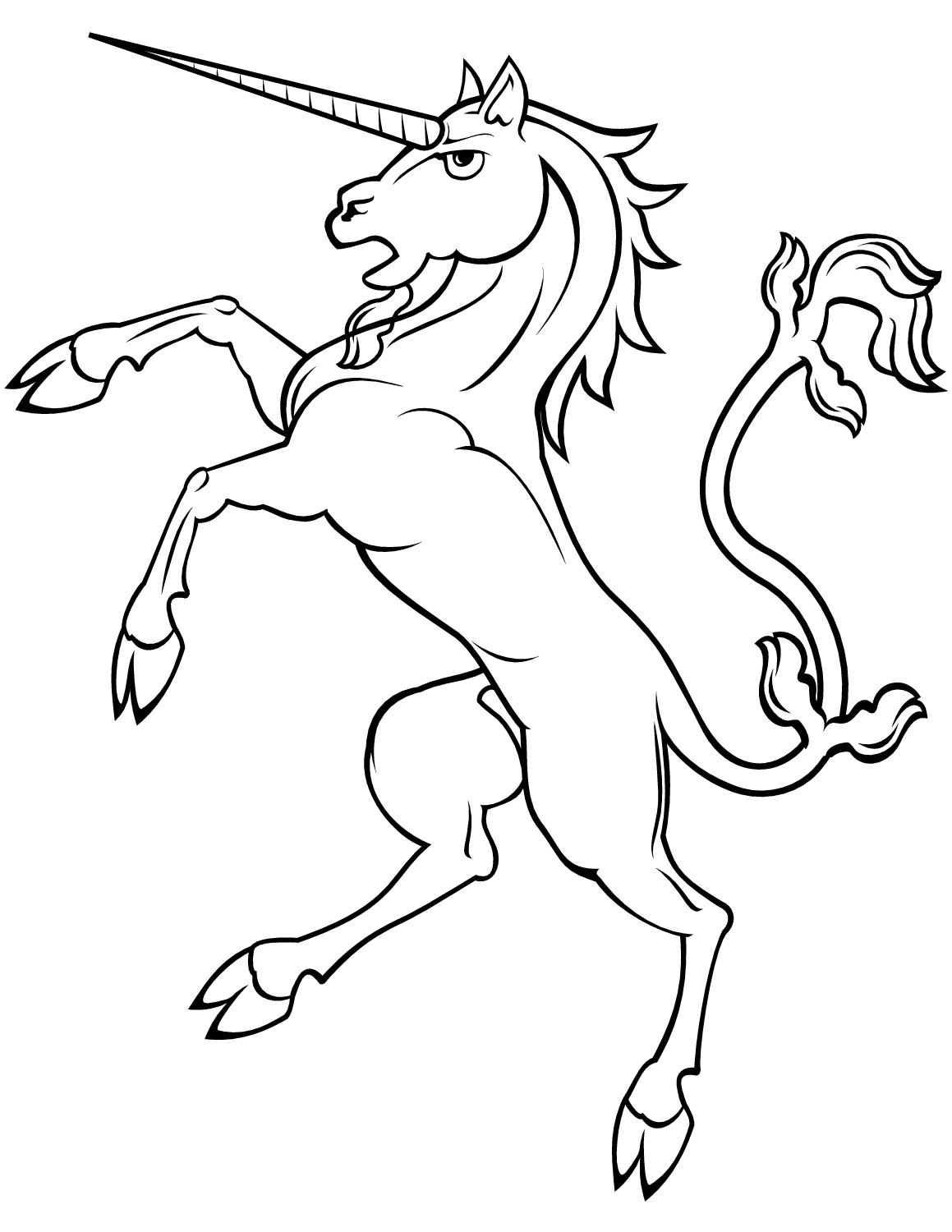 Rearing Unicorn