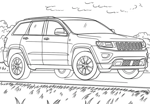 kolorowanka Jeep