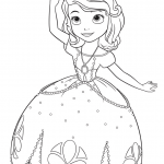 Princess Sofia with a Book on Her Head