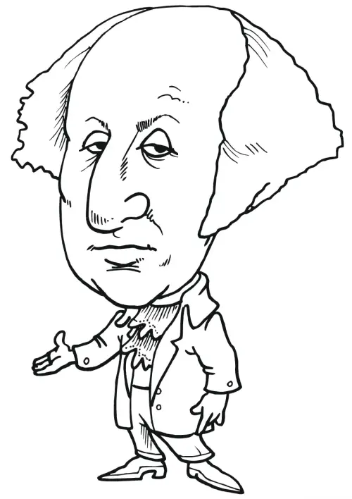 kolorowanka Jerzy Waszyngton
