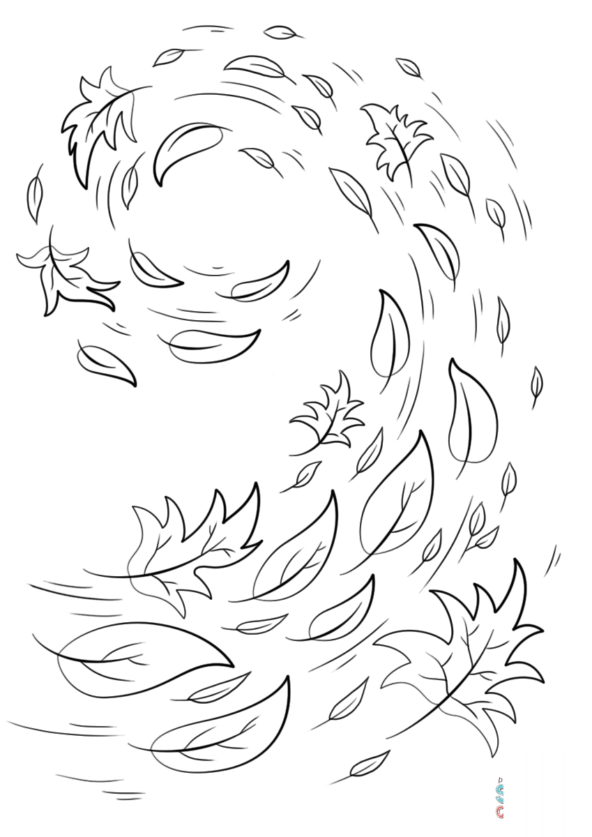 Swirling Autumn Leaves