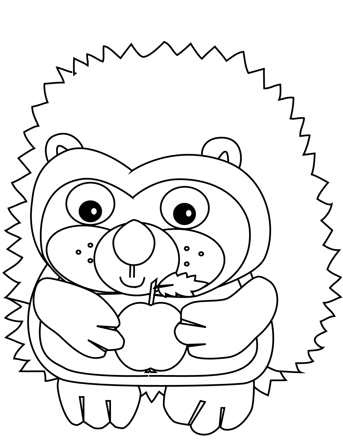 Hedgehog with Apple