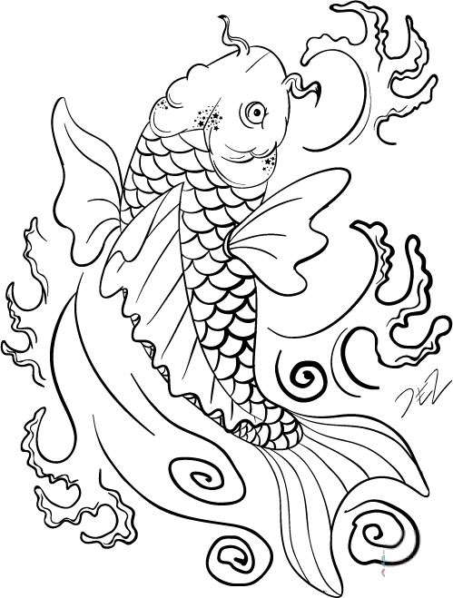 Sztuka Koi Fish
