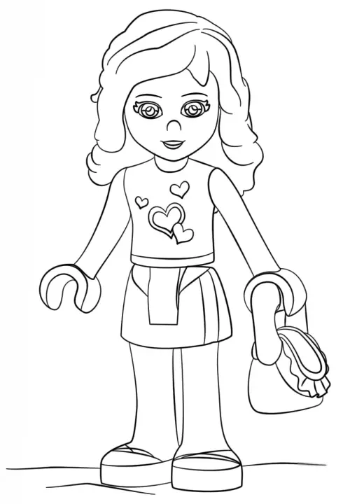 kolorowanka Klocki Lego Friends