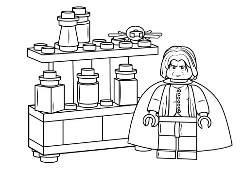 kolorowanka Klocki Lego Harry Potter