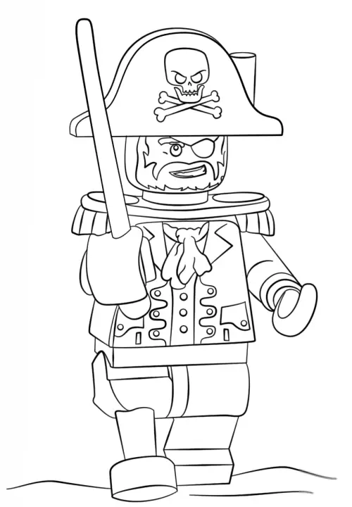 kolorowanka Klocki Lego Pirates