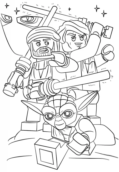 kolorowanka Klocki Lego Star Wars