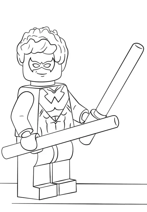 kolorowanka Klocki Lego Super Heroes