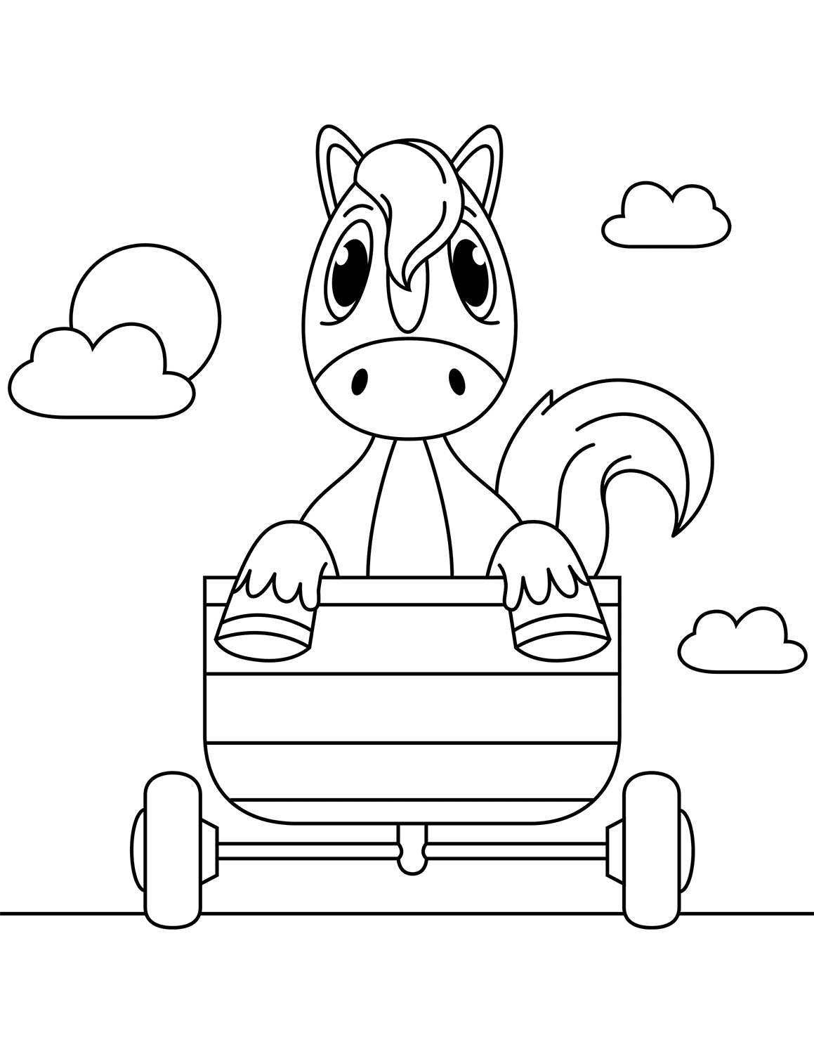 Horse in a Carriage