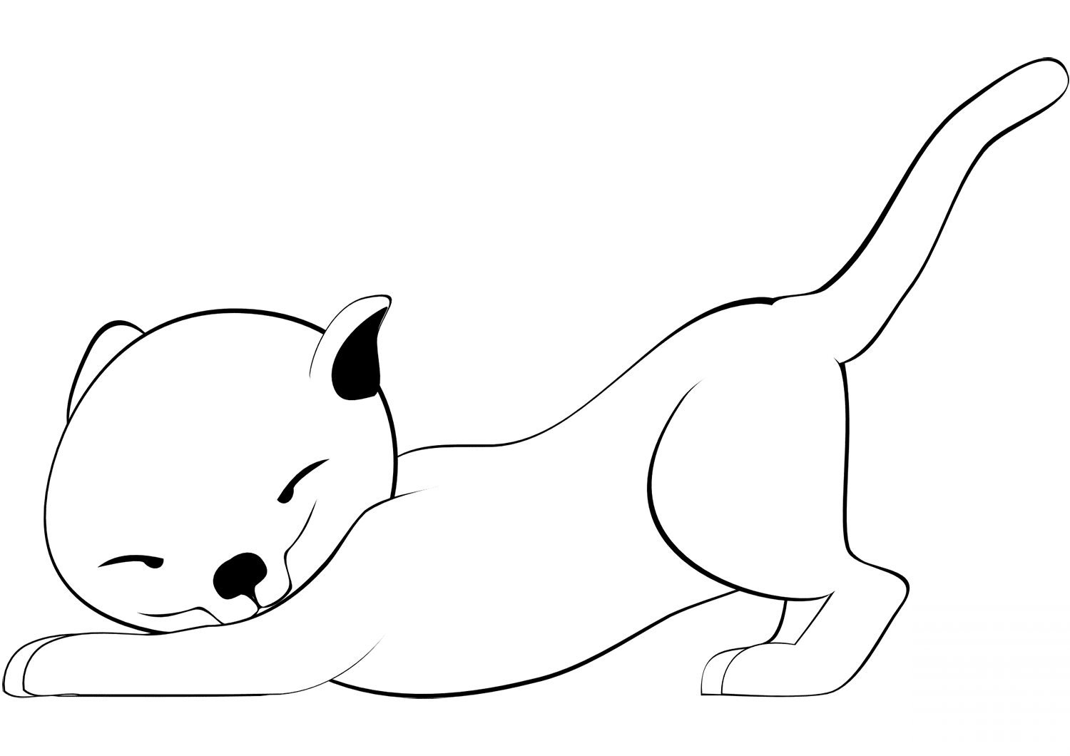 Stretching Kitty