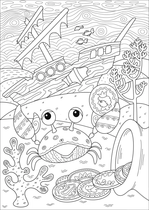 kolorowanka Krab