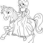 Princess Riding Horse