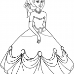 Princess in Ball Gown Dress