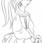 Princess with Flowers