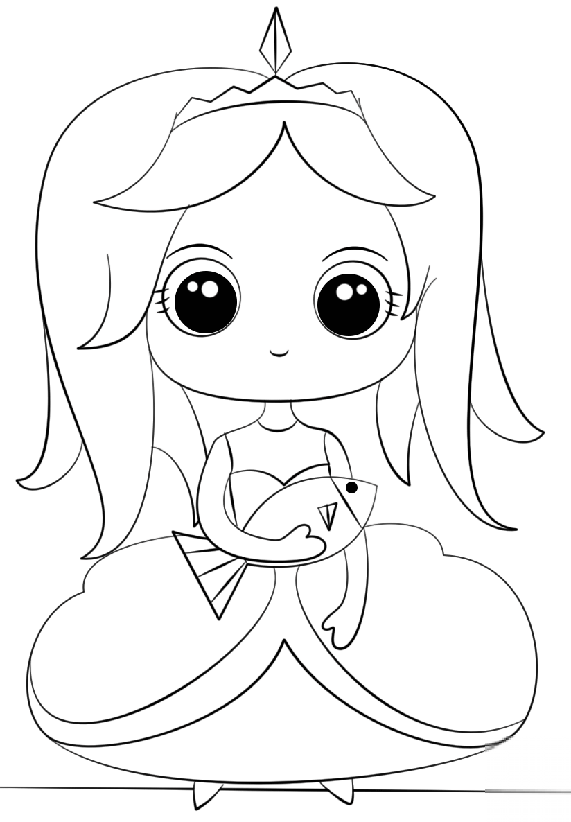 Princess with Fish