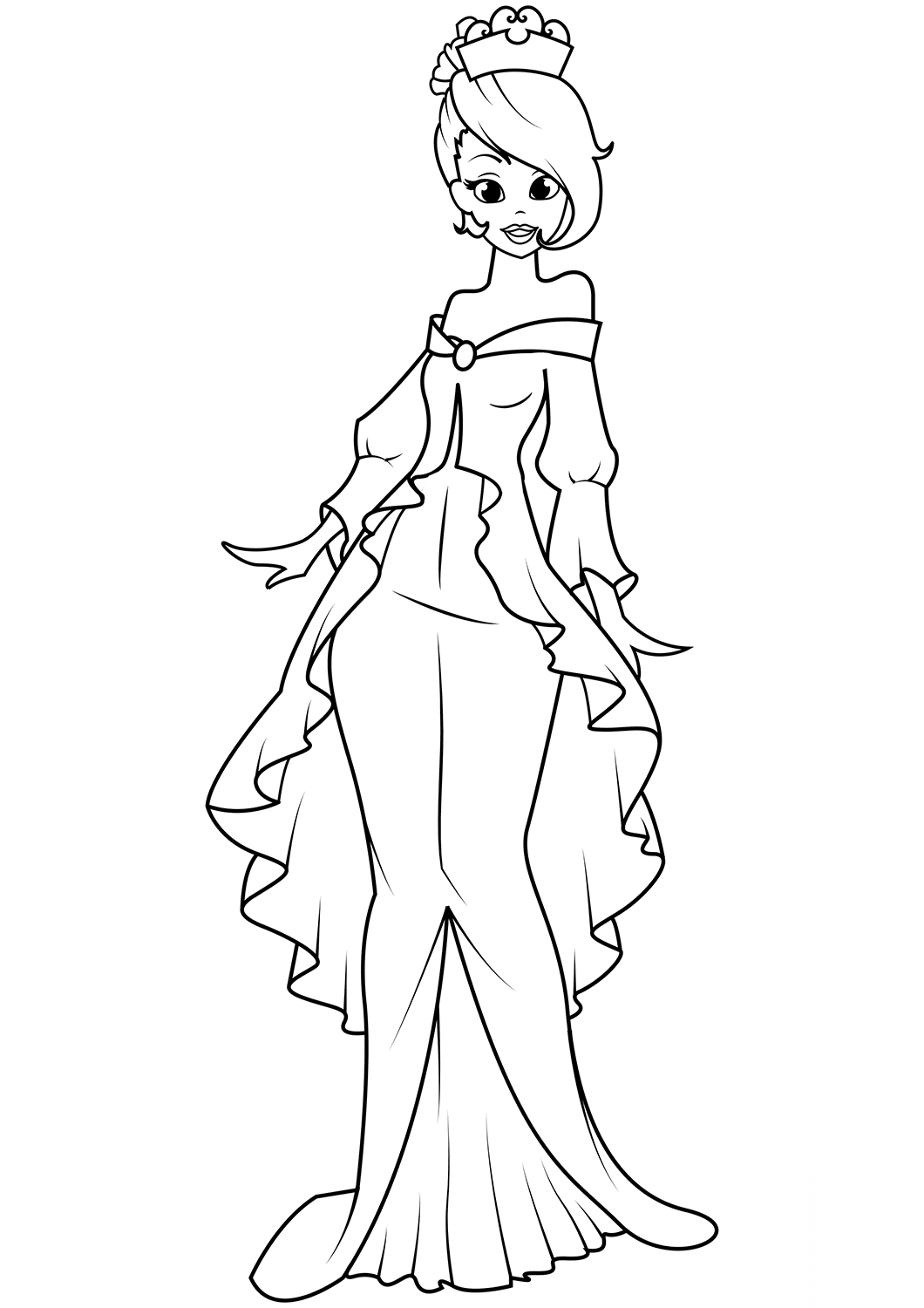 Princess in Mermaid Dress