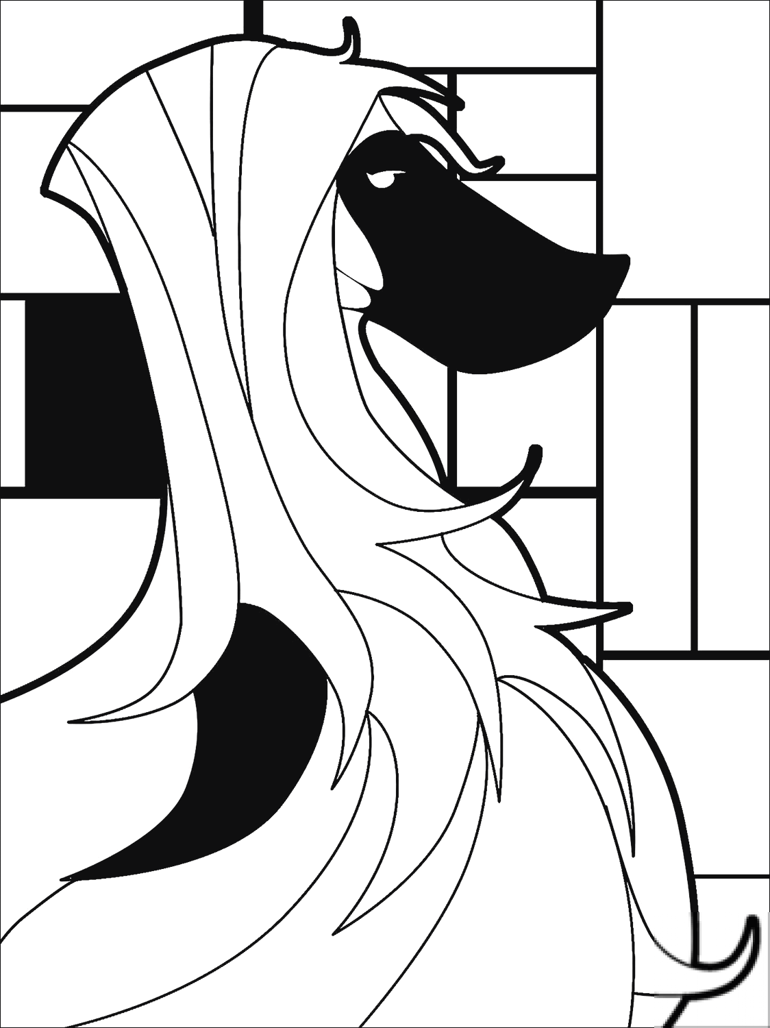 Pop Art Saluki Dog
