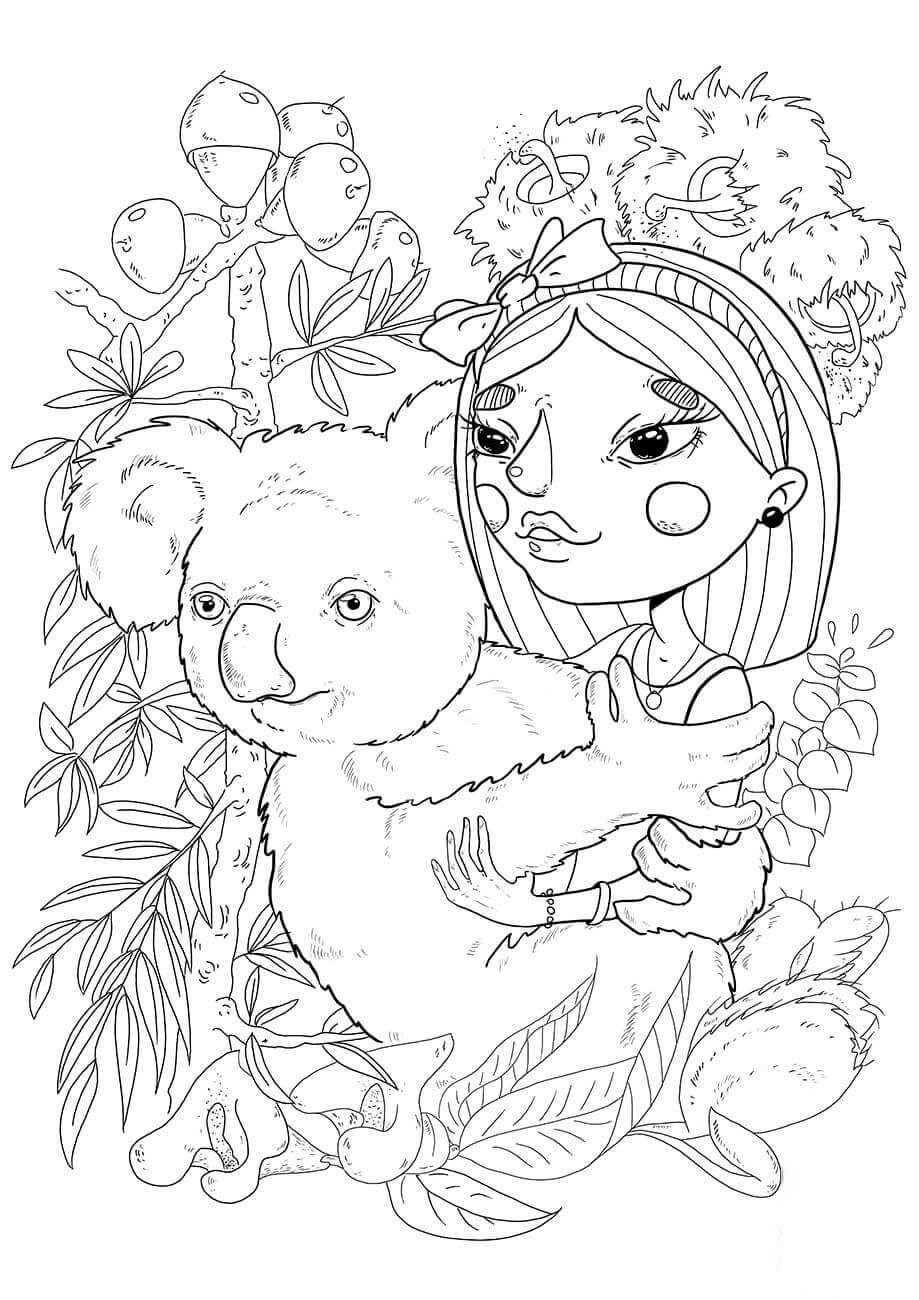 A Girl with a Koala