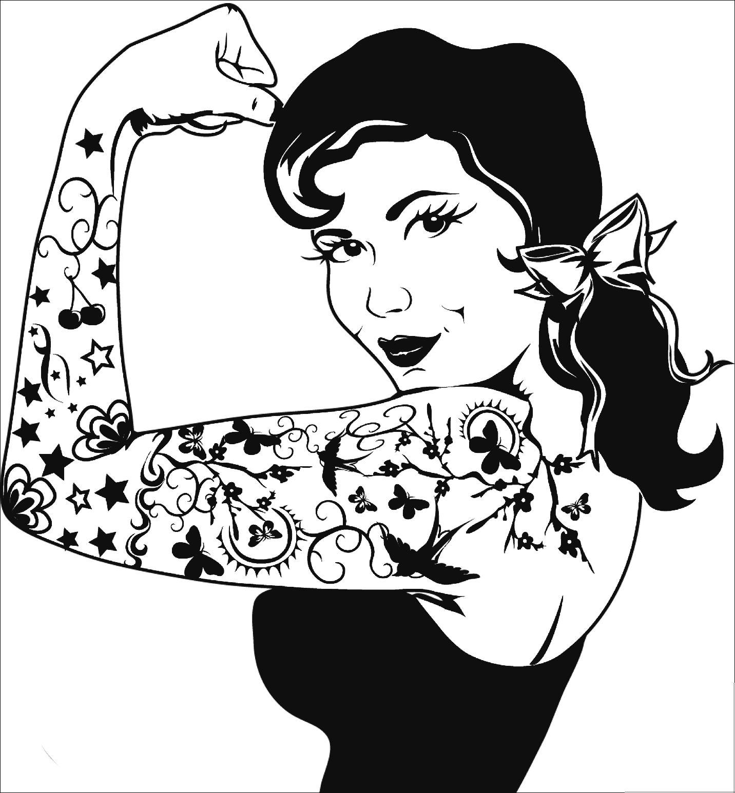 We Can Do It Girl Tattoo