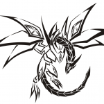 Tribal Dragon Tattoo
