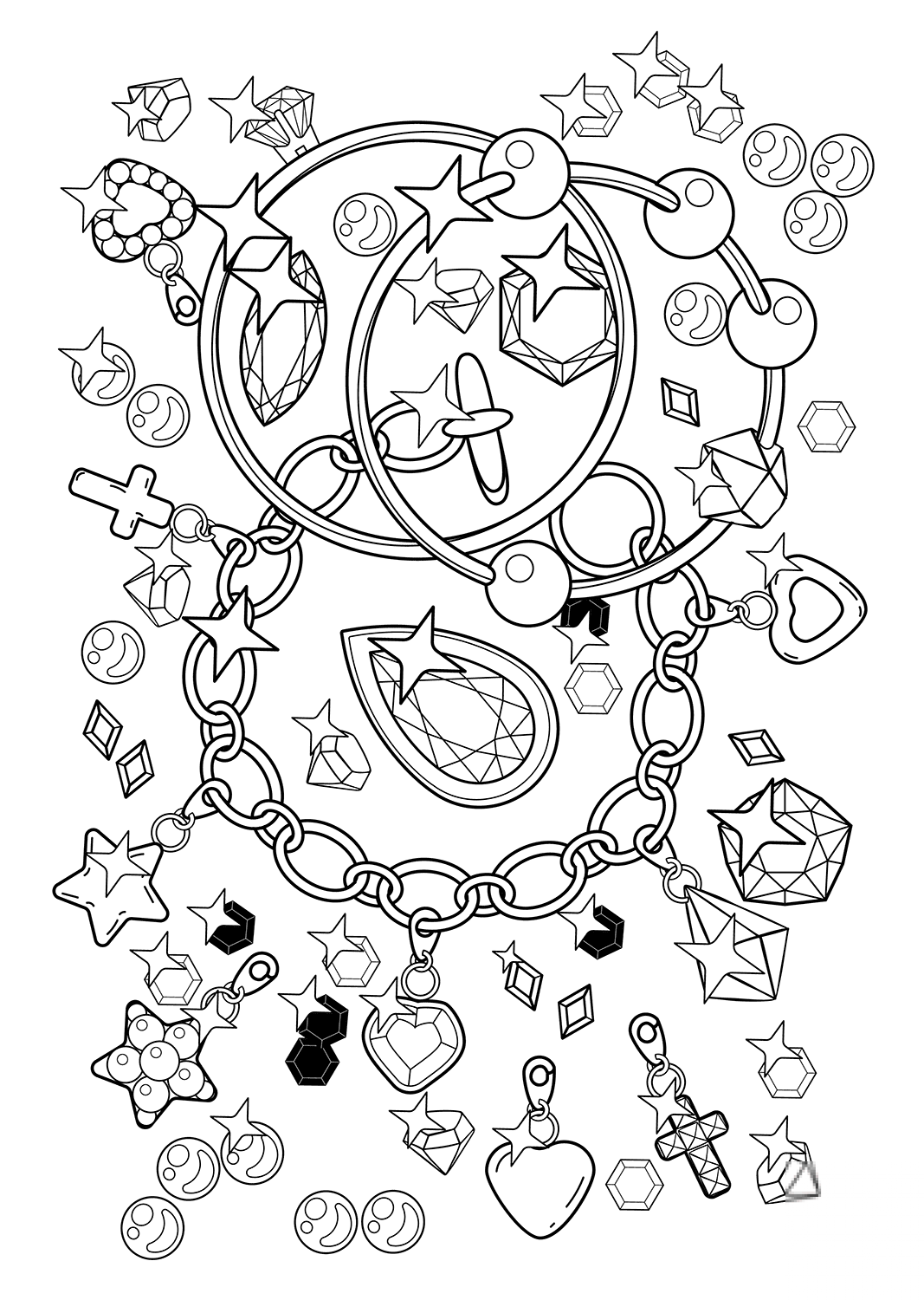 Pendant, Bracelet and Diamonds