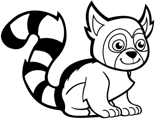 kolorowanka Lemur