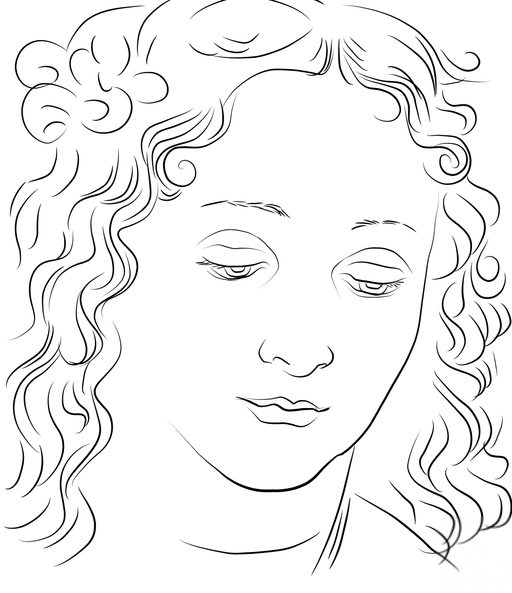 Woman's Head by Leonardo da Vinci