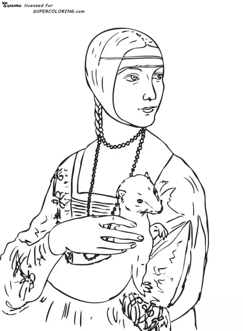 kolorowanka Leonardo da Vinci