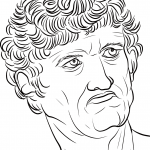 Head of a Man by Leonardo Da Vinci