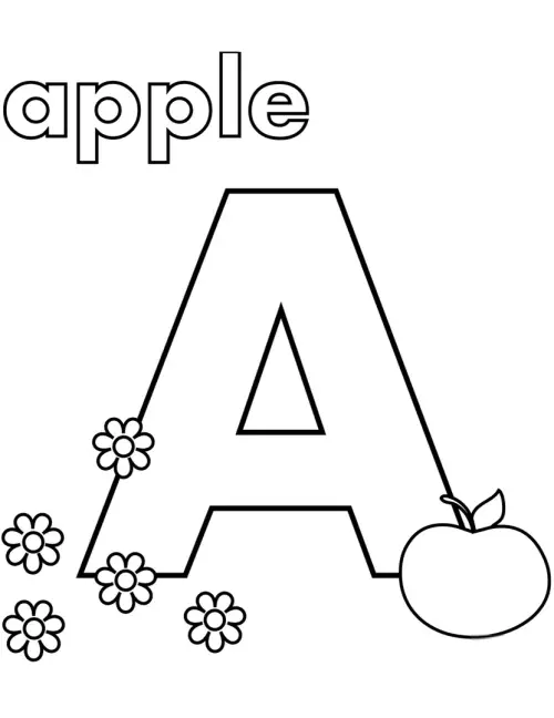 kolorowanka Letter A