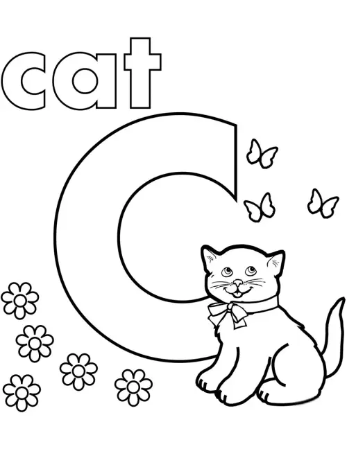 kolorowanka Letter C