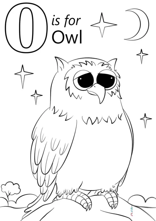 kolorowanka Letter O