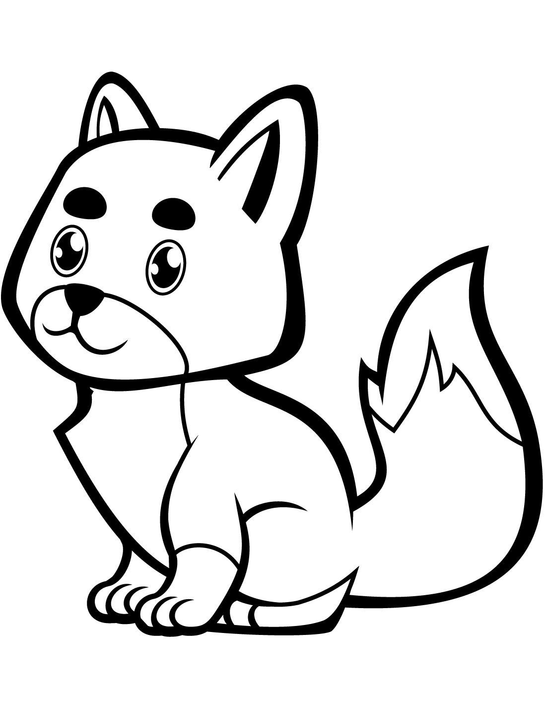 Cute Baby Fox