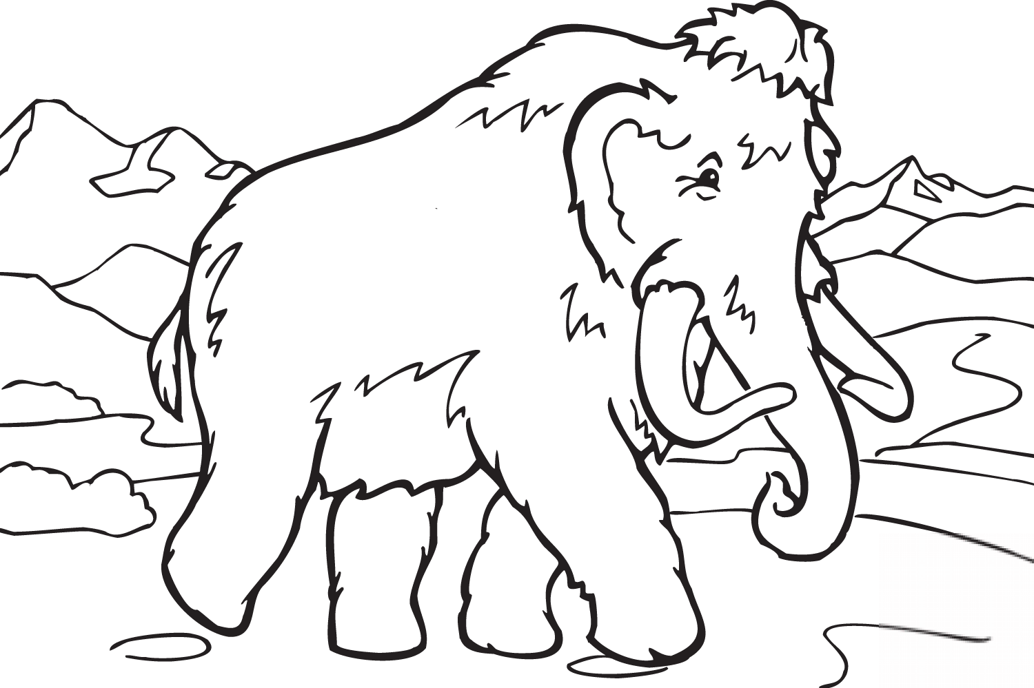Idący mamut