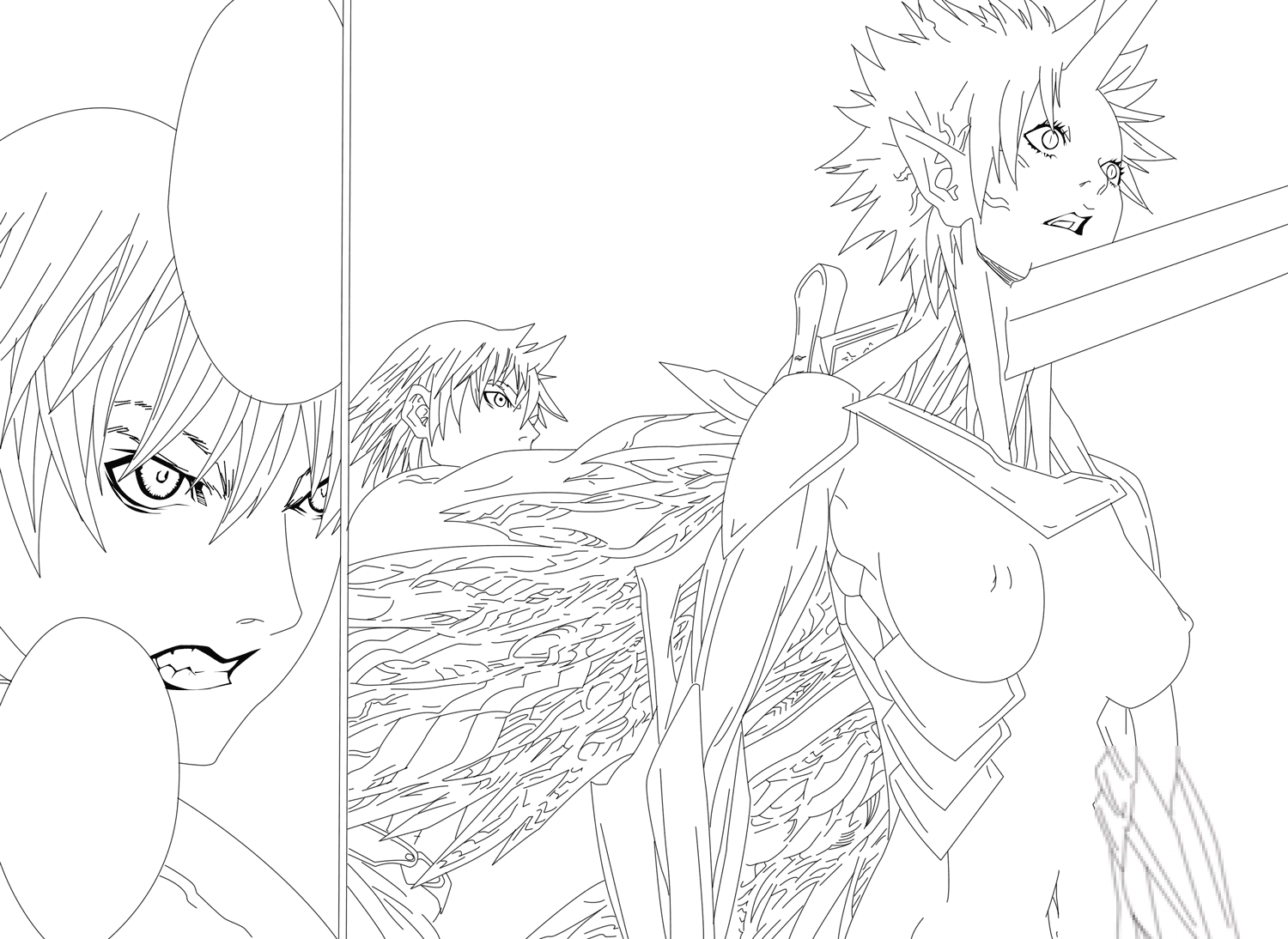 Raki and Priscilla from Claymore 147