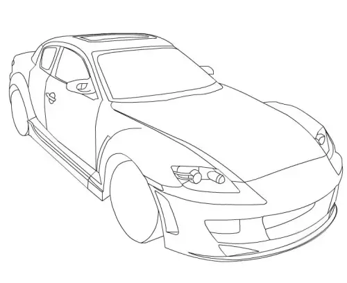 kolorowanka Mazda