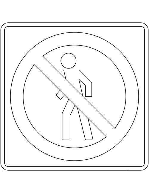 kolorowanka Mexico Road Signs