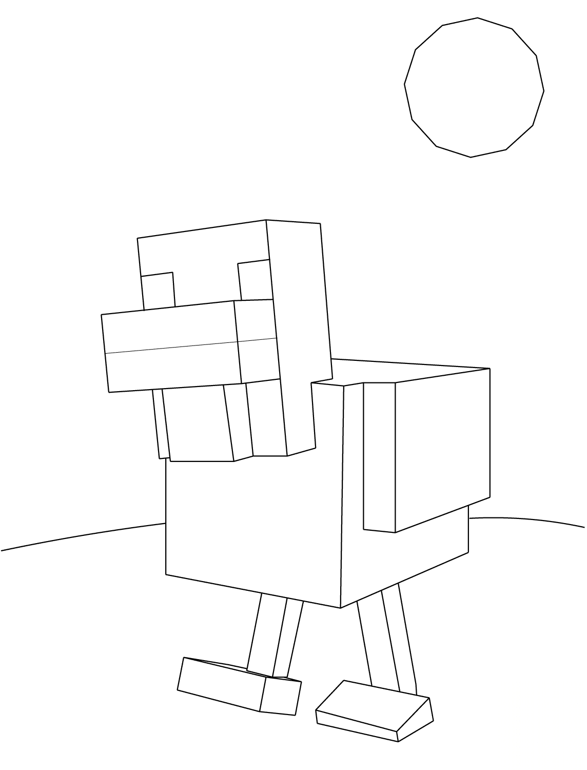 Kurczak z Minecraftu