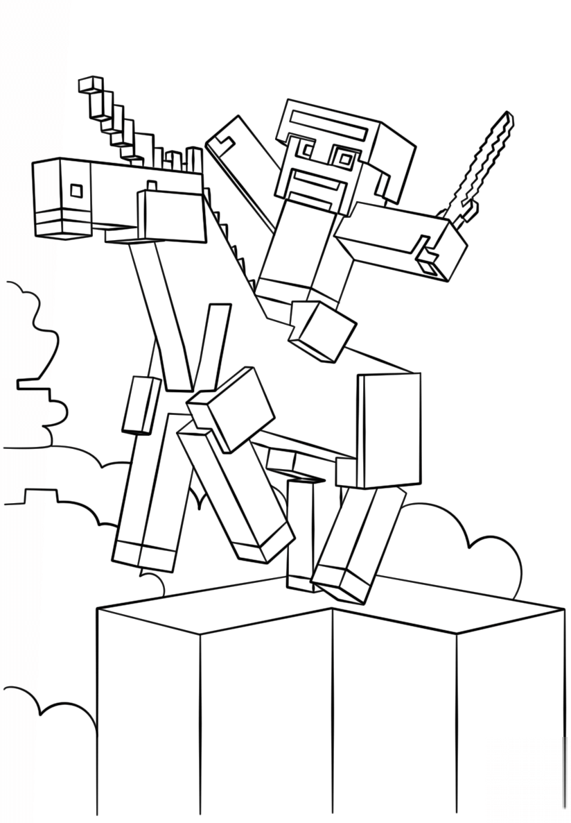 Jednorożec z Minecraftu
