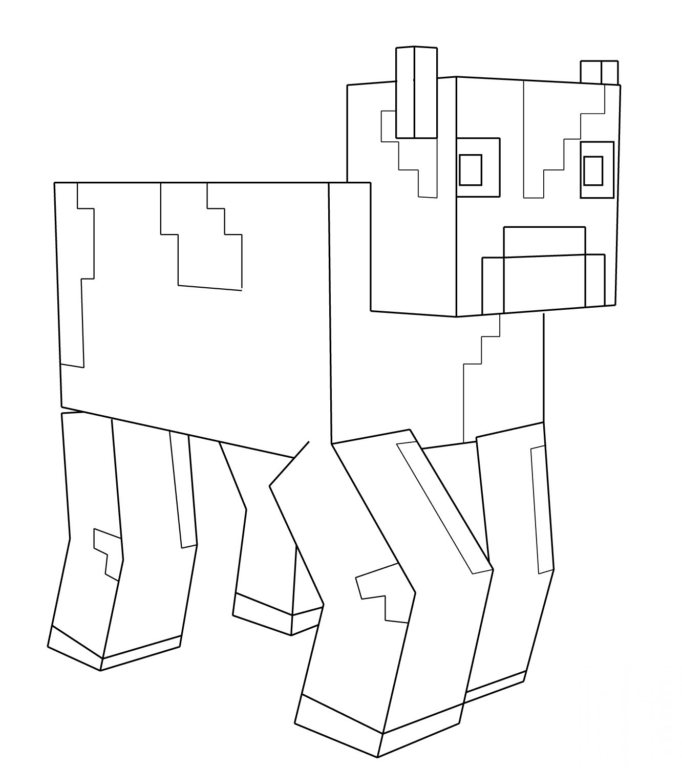 Krowa z Minecraftu