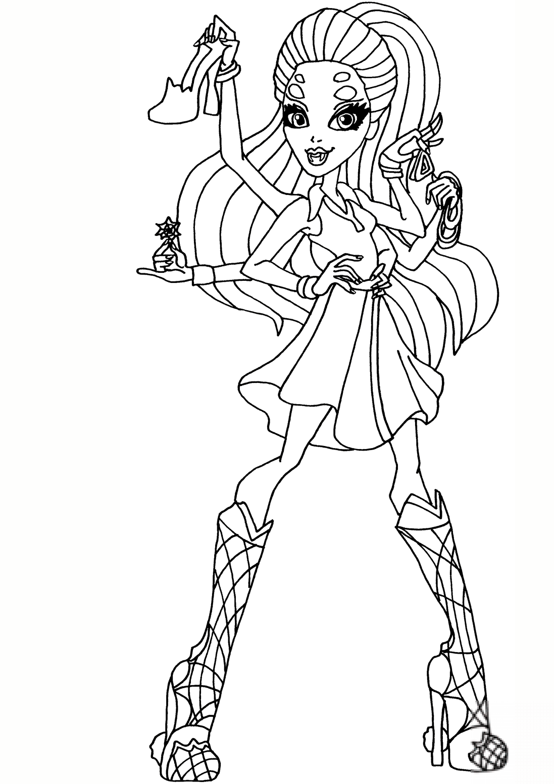 kolorowanka Misc. Monster High Dolls