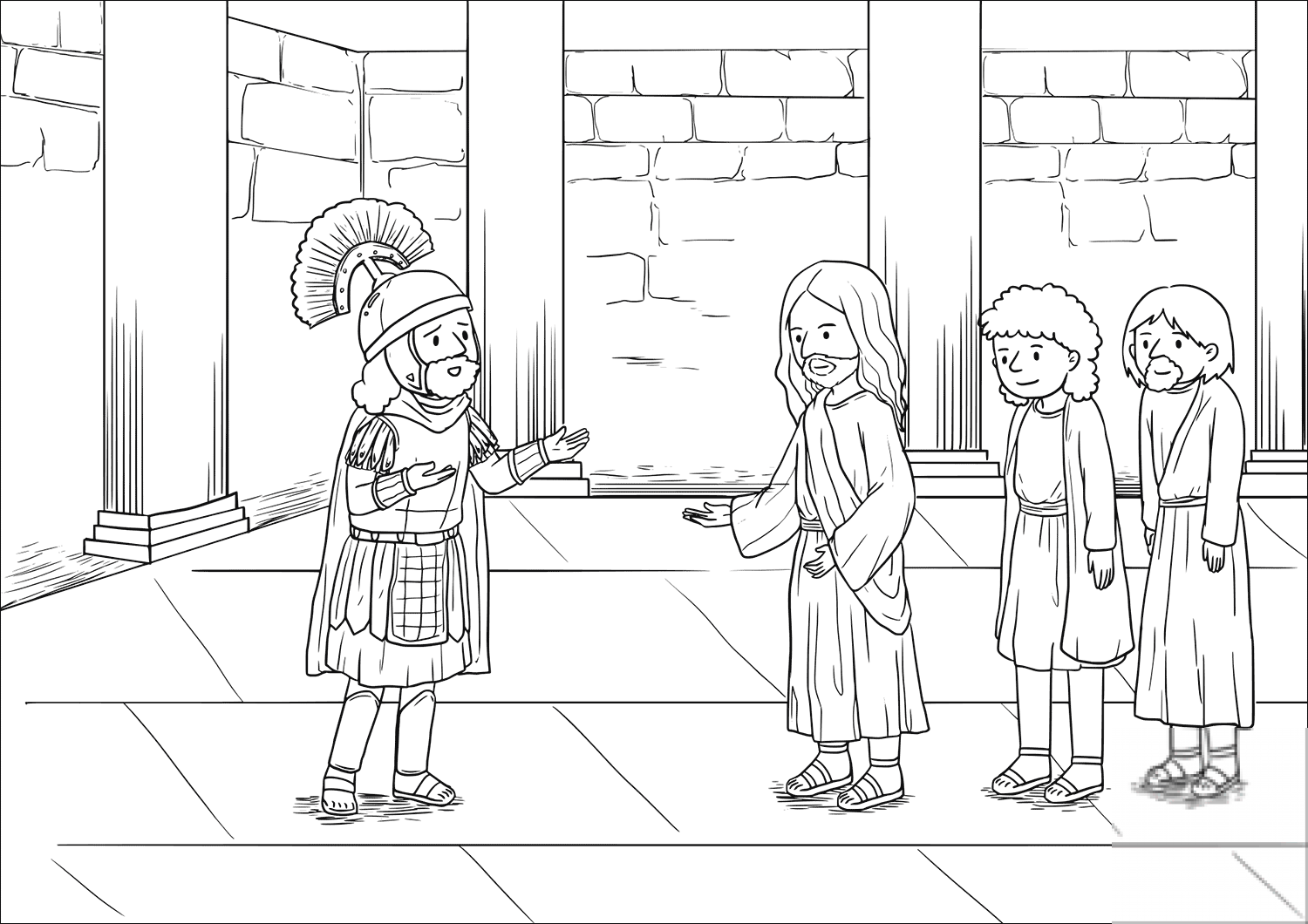 When Jesus had entered Capernaum, a...