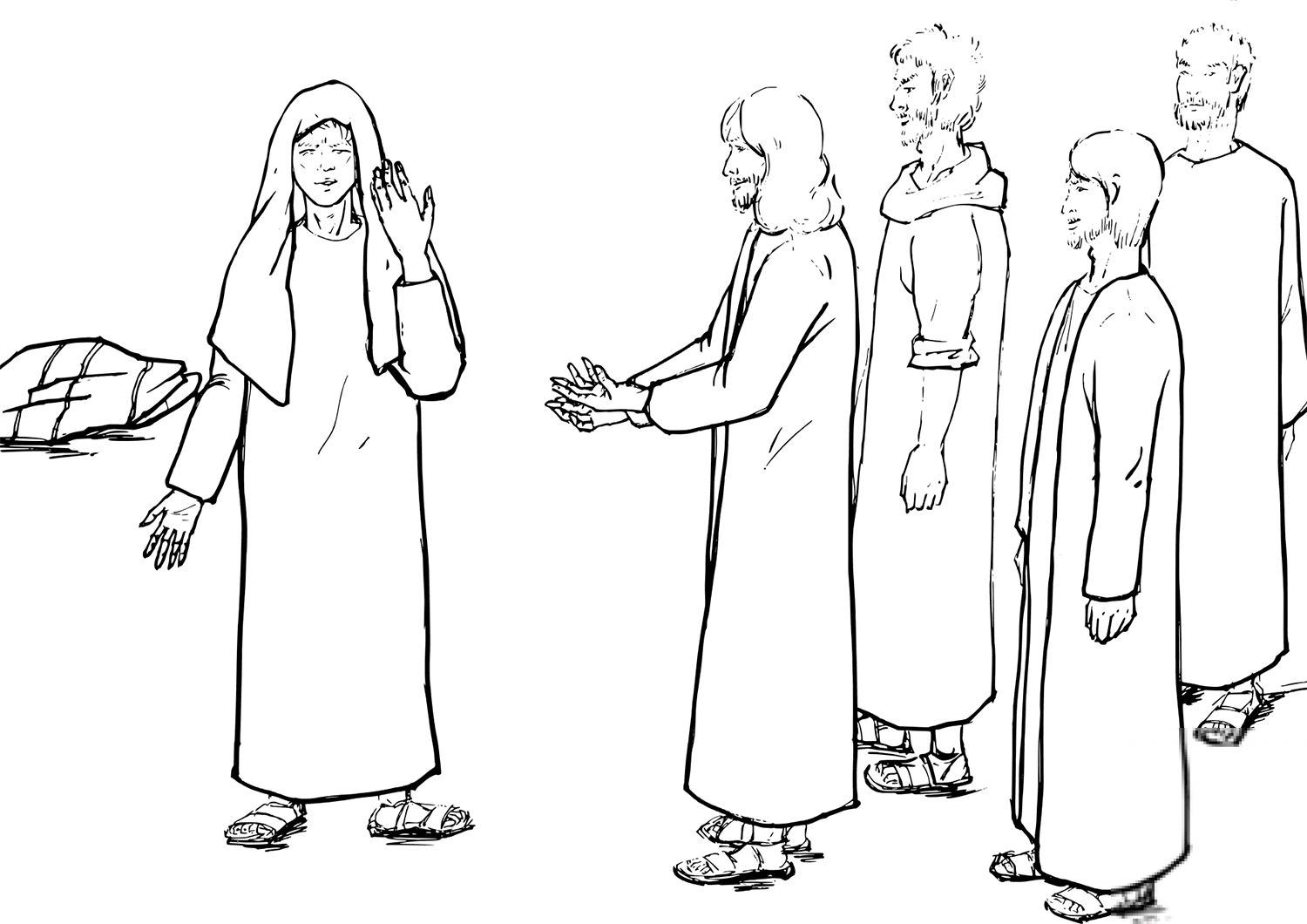 Blind Bartimaeus Receives His Sight