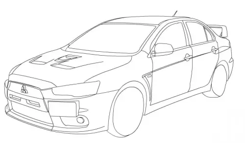 kolorowanka Mitsubishi
