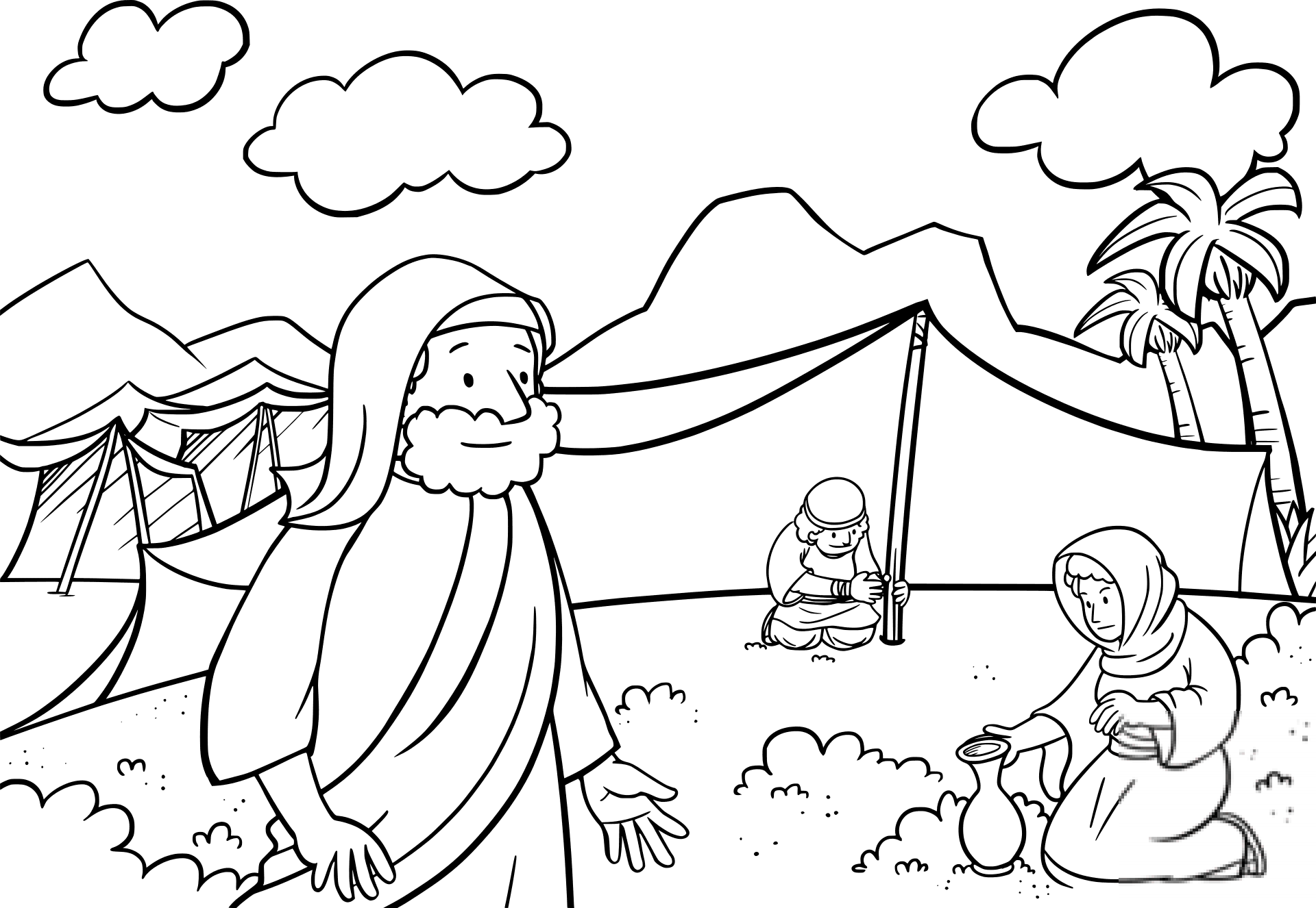 The Israelites Camped at Rephidim