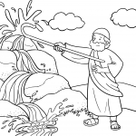 Moses Strikes the Rock with His Staff