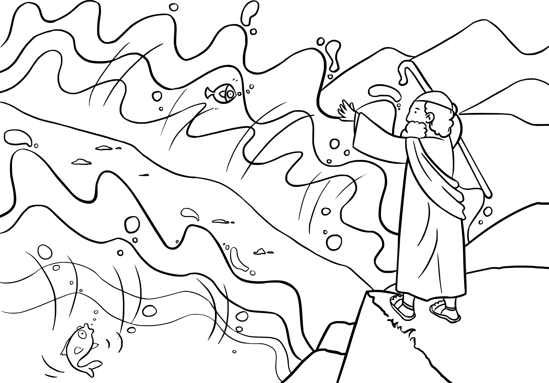 Moses Parts the Red Sea